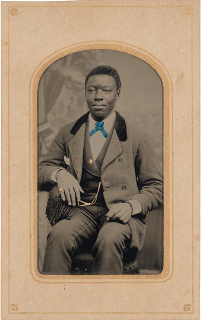 Retrato de hombre,c. 1880 (foto) de American Photographer