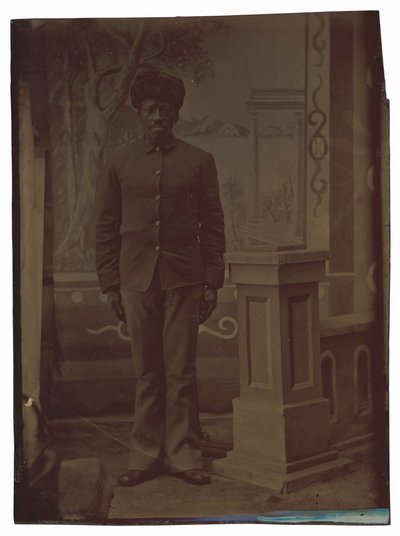 Retrato de un soldado,c. 1880 (foto) de American Photographer