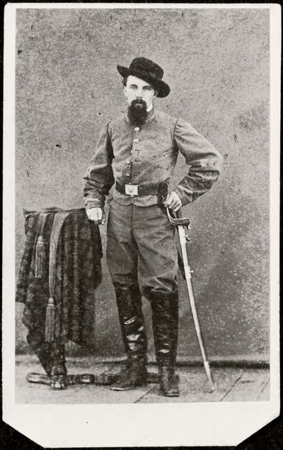 Retrato de un soldado (foto en blanco y negro) de American Photographer