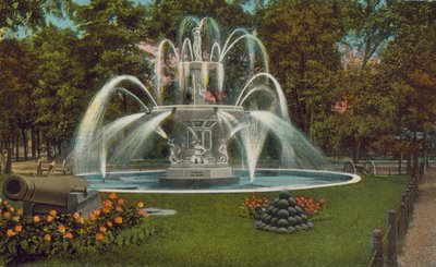 Poughkeepsie Fuente conmemorativa (foto en color) de American Photographer