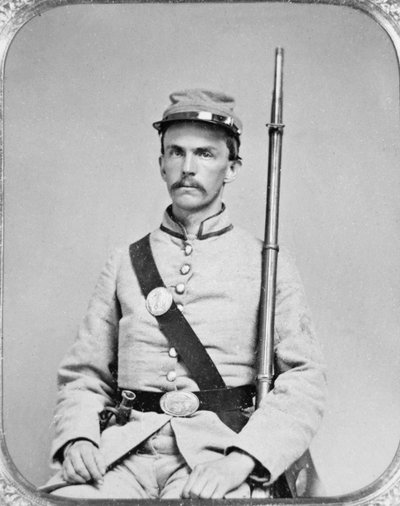 Soldado James Greer, 4ª Infantería de Georgia, Ejército Confederado de American Photographer