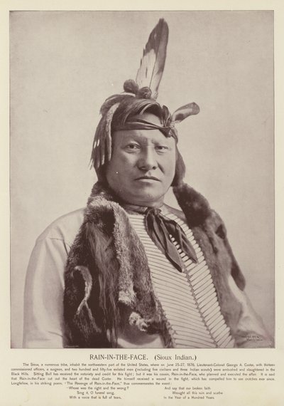 Rain-in-the-Face, indio sioux de American Photographer