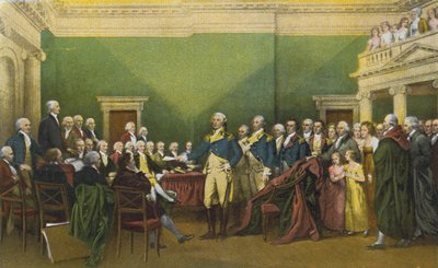 Dimisión del General Washington, Anápolis, 23 de diciembre de 1783 (foto en color) de American Photographer