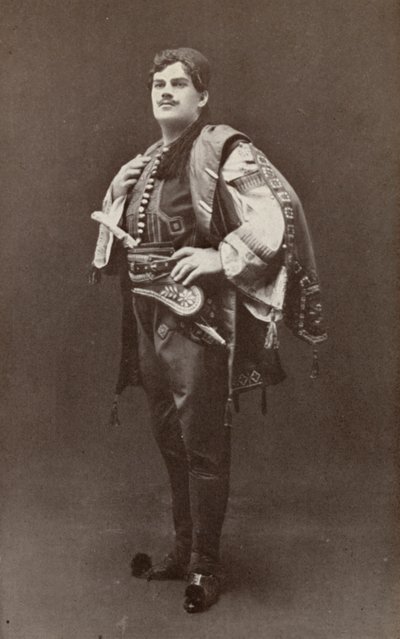 Riccardo Martin, como Enzo, en "La Gioconda" (foto en blanco y negro) de American Photographer