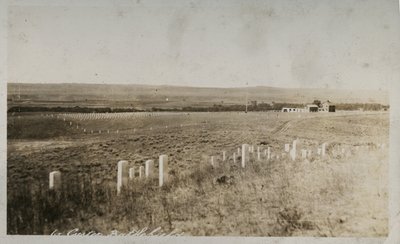 Escena en el campo de batalla de Custer de American Photographer