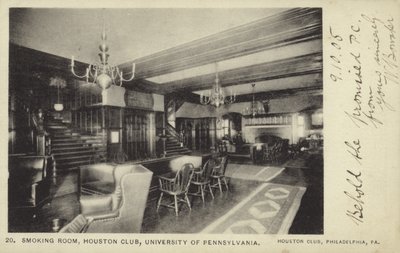 Sala de fumadores, Houston Club, Universidad de Pensilvania, Filadelfia de American Photographer