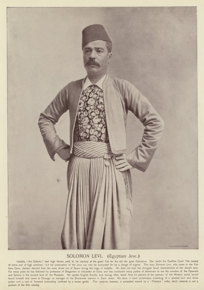 Solomon Levi, judío egipcio de American Photographer