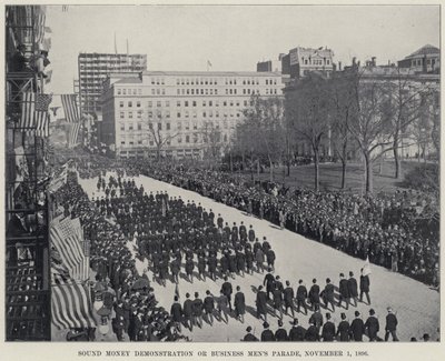 Demostración de Dinero Sano o Desfile de Hombres de Negocios de American Photographer