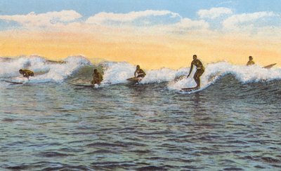 Surf Riders, Hawai (foto en color) de American Photographer