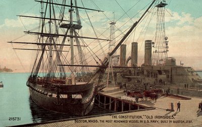 El Constitution, Old Ironsides, Boston, Massachusetts, el buque más renombrado de la Marina estadounidense (foto en color) de American Photographer