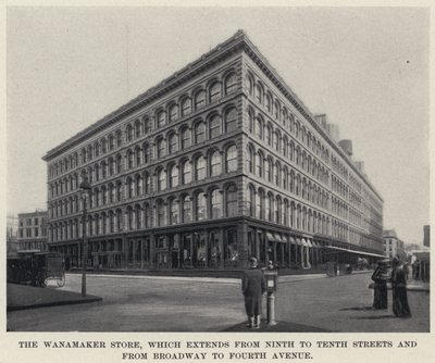 La tienda Wanamaker, que se extiende desde la Novena hasta la Décima calles y desde Broadway hasta la Cuarta avenida de American Photographer