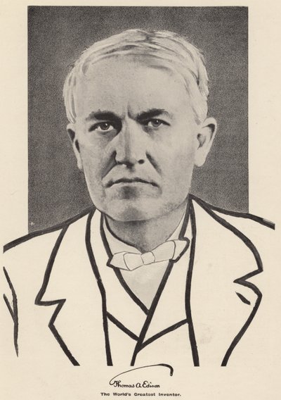 Thomas Edison (foto en blanco y negro) de American Photographer