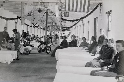 Sala en el Hospital Armory Square, Washington DC, c.1865 de American Photographer