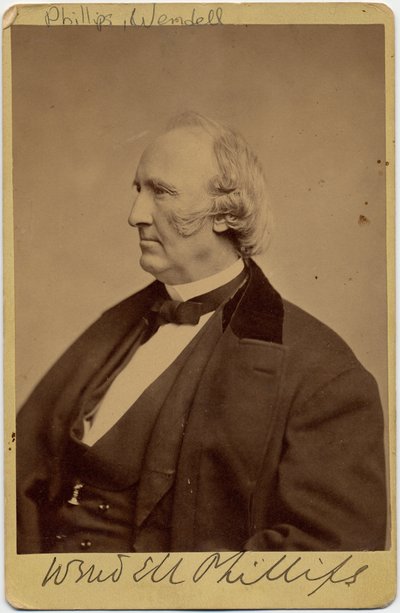 Wendell Phillips (1811-84), abolicionista americano y defensor de los nativos americanos de American Photographer