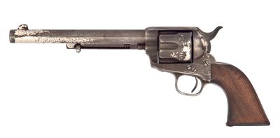 .44-40 "Modelo 1873" revólver de seis tiros de acción simple, por Colt, Hartford, 1881 de American School