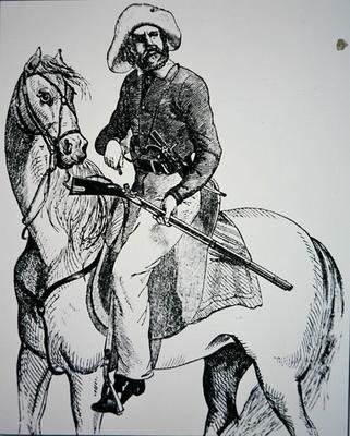 Un Ranger de Texas, c.1845 de American School