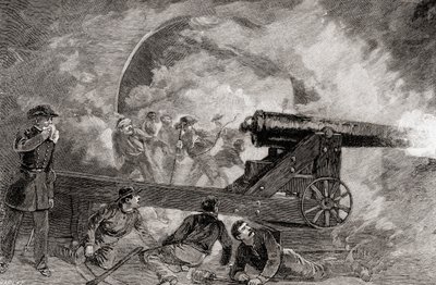 Una casamata durante el bombardeo en la batalla de Fort Sumter, abril de 1214 de American School