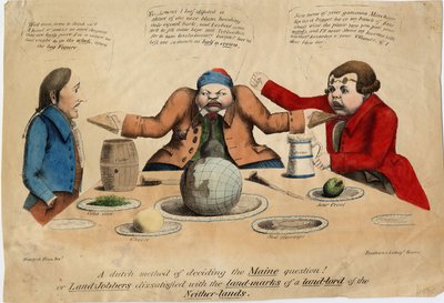 Un método holandés para decidir la cuestión de Maine, c.1831 de American School
