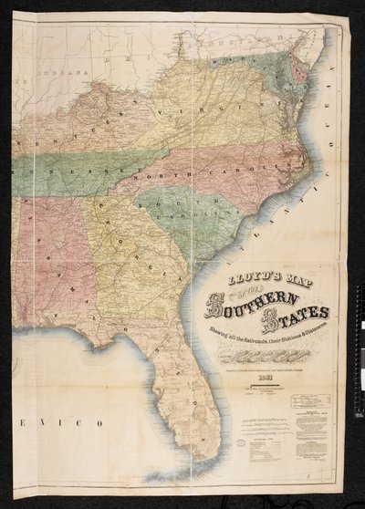 Un mapa de los estados del sur de América del Norte de American School
