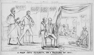 Un vistazo al futuro, o, Una imagen de 1841, publicado por M R Robinson, Nueva York, 1838 de American School