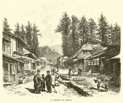 Una calle en Nikko de American School