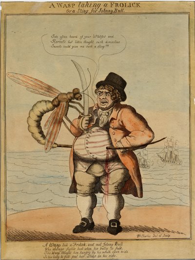 Una avispa tomando un paseo, 1813 de American School