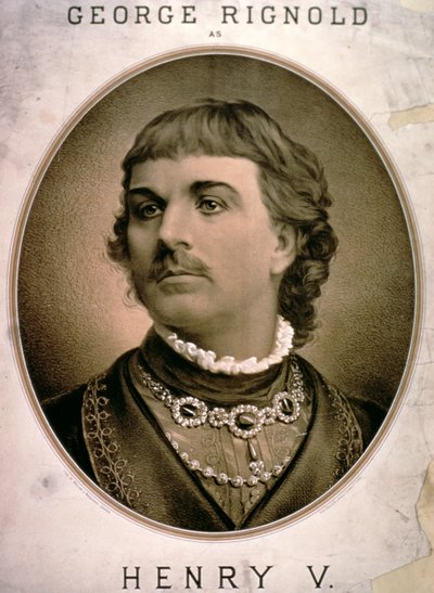 Anuncio para George Rignold como Enrique V de American School