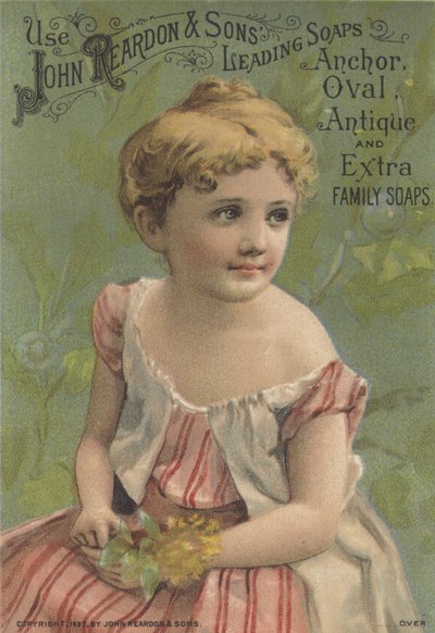 Anuncio de John Reardon & Sons Leading Soaps: Anchor, Oval, Antique and Extra Family Soaps, c.1887 de American School