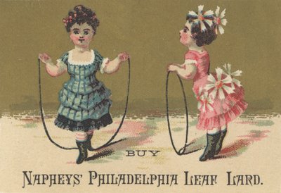 Anuncio de manteca de hoja de Filadelfia de Napheys, c.1880 de American School