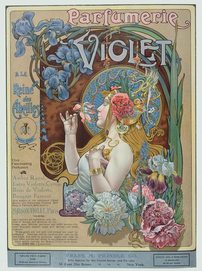 Anuncio de la perfumería "Violet", París, de "The Theatre Magazine". de American School