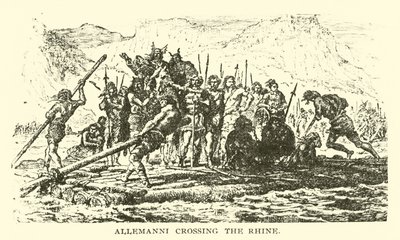 Alamanes cruzando el Rin de American School