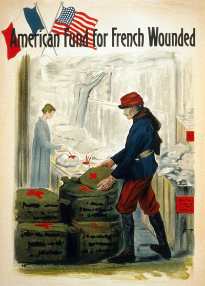 Fondos Americanos para los Heridos de Guerra Franceses - ca. 1917 de American School