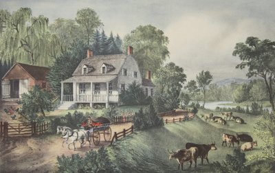 Granja americana - Verano, pub. 1868 de American School