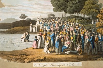Ceremonia anabaptista en América del Norte de American School