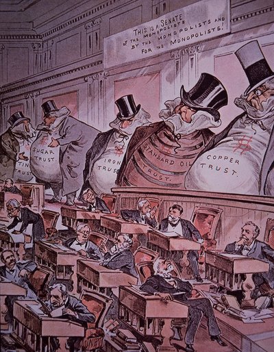 Caricatura antimonopolio de 