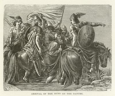 Llegada de los hunos al Danubio de American School
