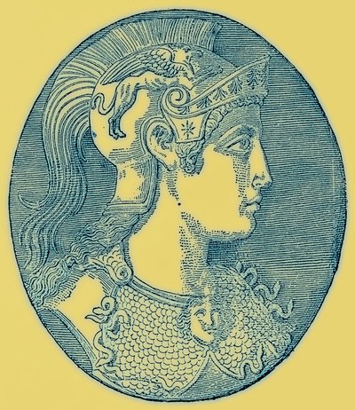 Atenea, ilustración de la Historia de Grecia de Victor Duruy, publicada en 1890 de American School