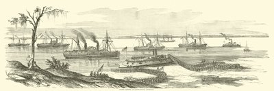 Desembarco de Banks en Baton Rouge, Louisiana, marzo 1863 de American School
