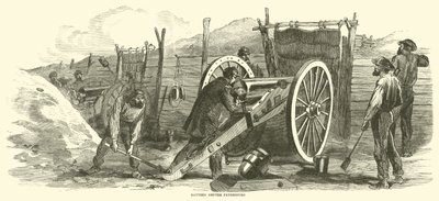 Batería antes de Petersburg, junio 1864 de American School