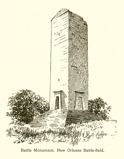 Monumento de la Batalla, Campo de Batalla de Nueva Orleans de American School