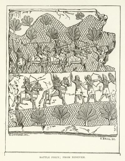 Escena de batalla; de Nínive de American School