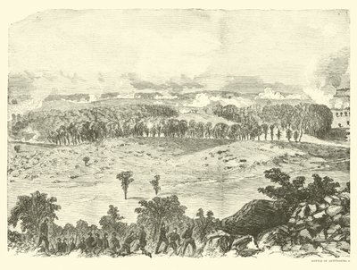 Batalla de Gettysburg, cima de Little Round Top, 2 de julio, julio 1863 de American School