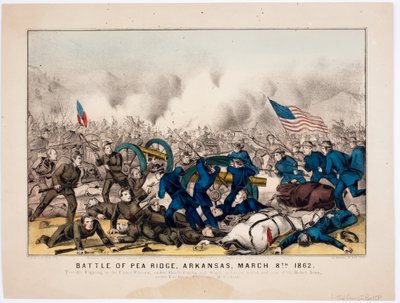 Batalla de Pea Ridge, Arkansas, 8 de marzo de 1862 de American School