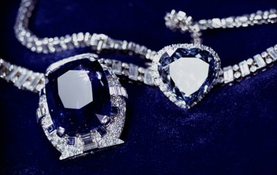 Collar Bismarck y anillo de la Emperatriz Eugenia (1826-1920) (diamante, zafiro y platino) de American School