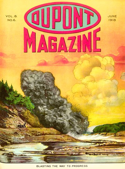 Abriendo el camino al progreso, portada de la revista DuPont, junio de 1918 de American School