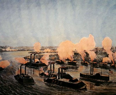 Bombardeo y captura de la Isla 