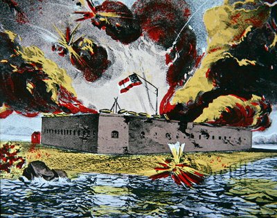 Bombardeo de Fort Pulaski, Isla Cockspur, Georgia de American School
