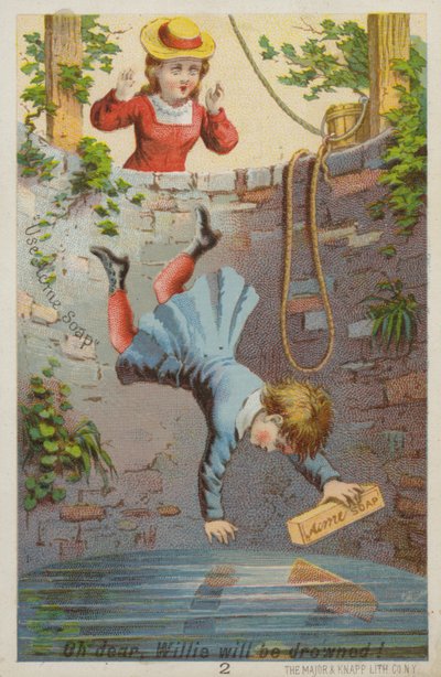 Niño cayendo en el pozo de American School