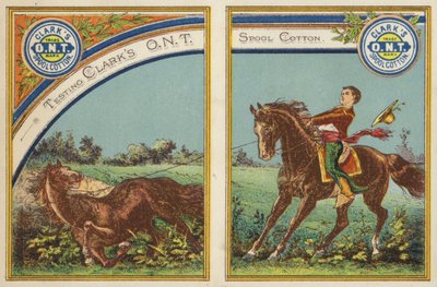 Niño esforzándose a caballo de American School