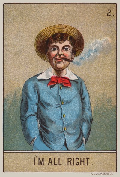 Niño fumando de American School